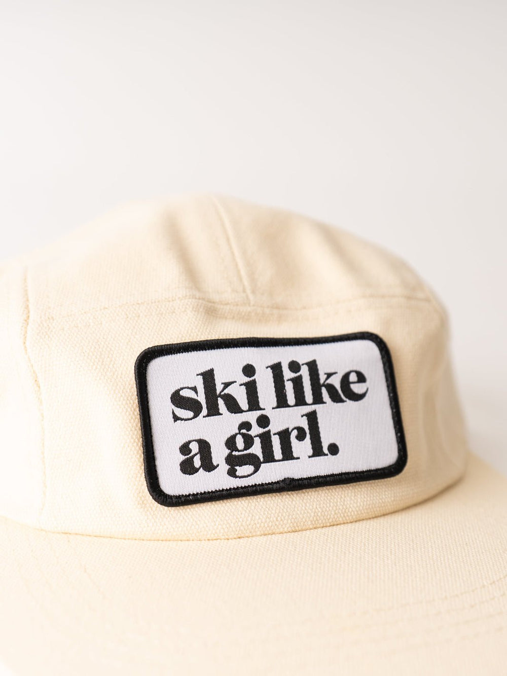 Ski Like a Girl Cream Camp Hat - Heyday