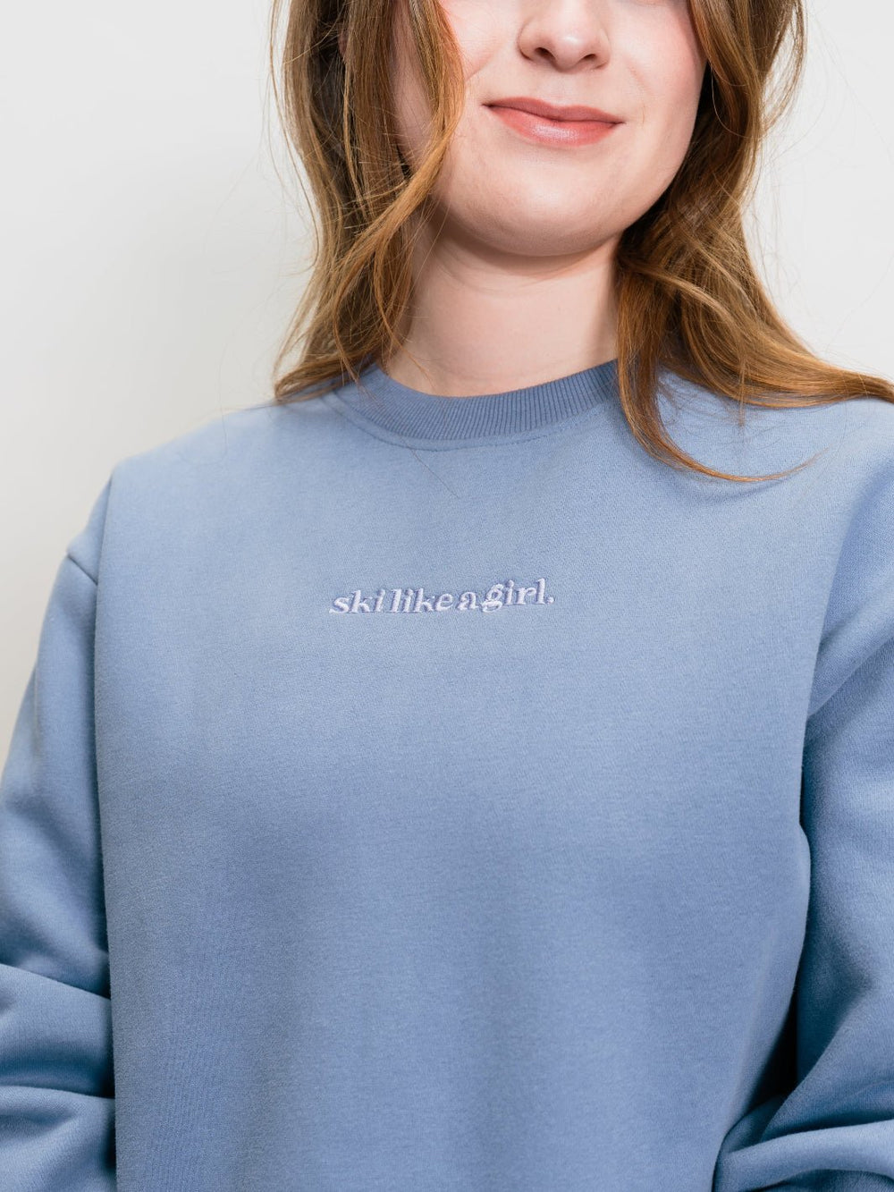 Ski Like A Girl Dusty Crew Sweatshirt - Heyday