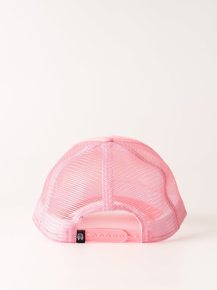 Ski Like A Girl Flamingo Trucker Hat - Heyday