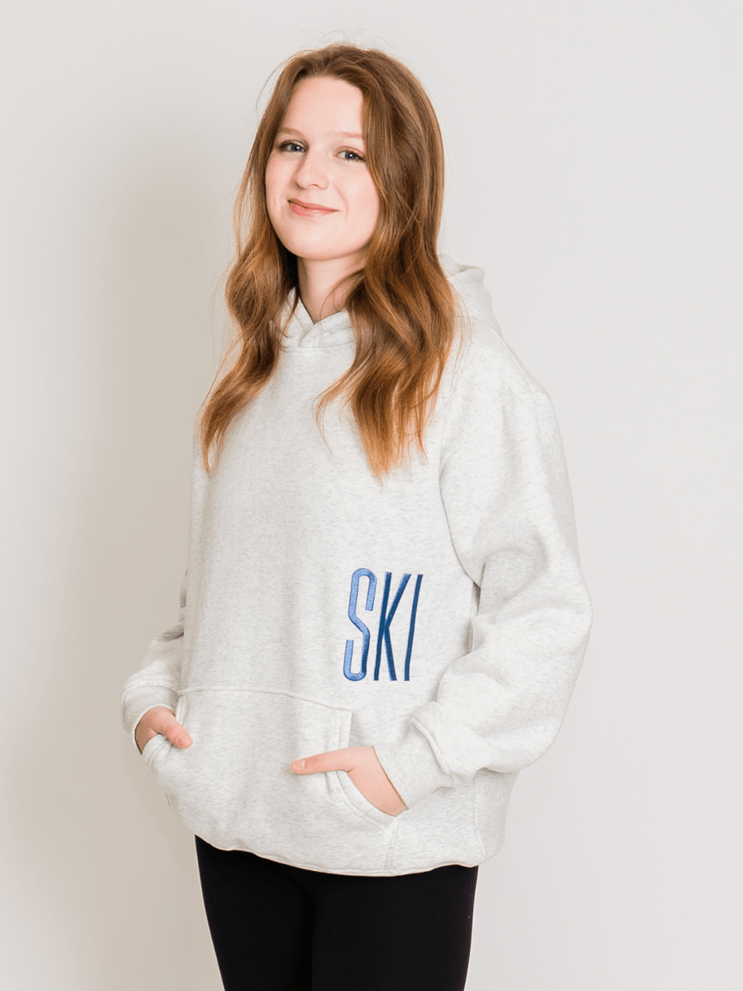 Ski Like A Girl Heather Grey Manifesto Hoodie - Heyday
