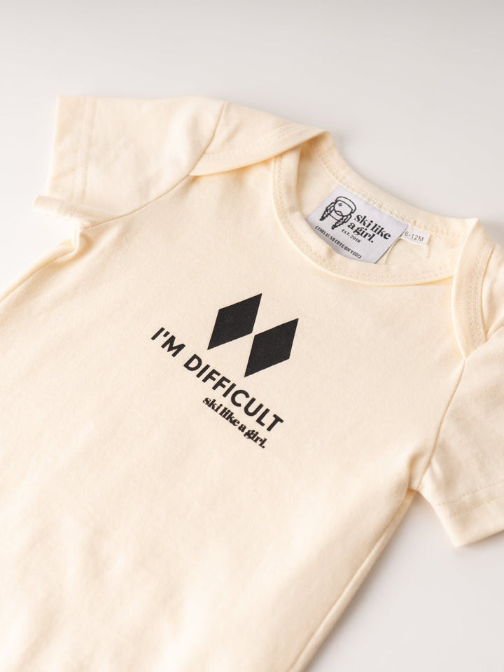 Ski Like A Girl I'm Difficult Onesie - Heyday