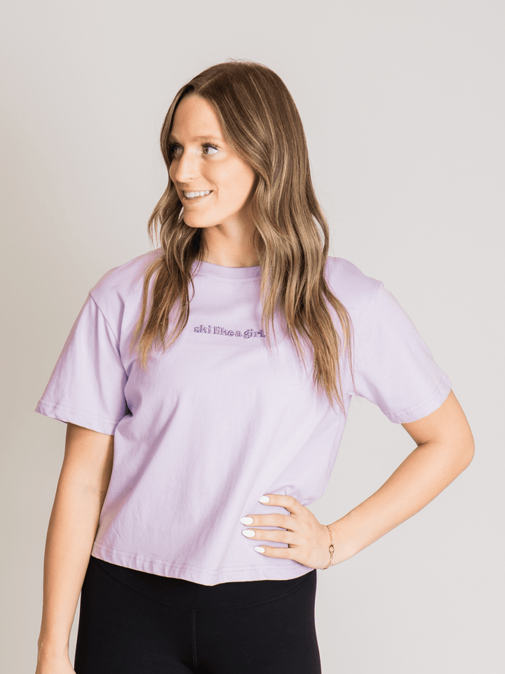 Ski Like A Girl Like Lilac "Like You Mean It" Short Sleeve Tee - Heyday
