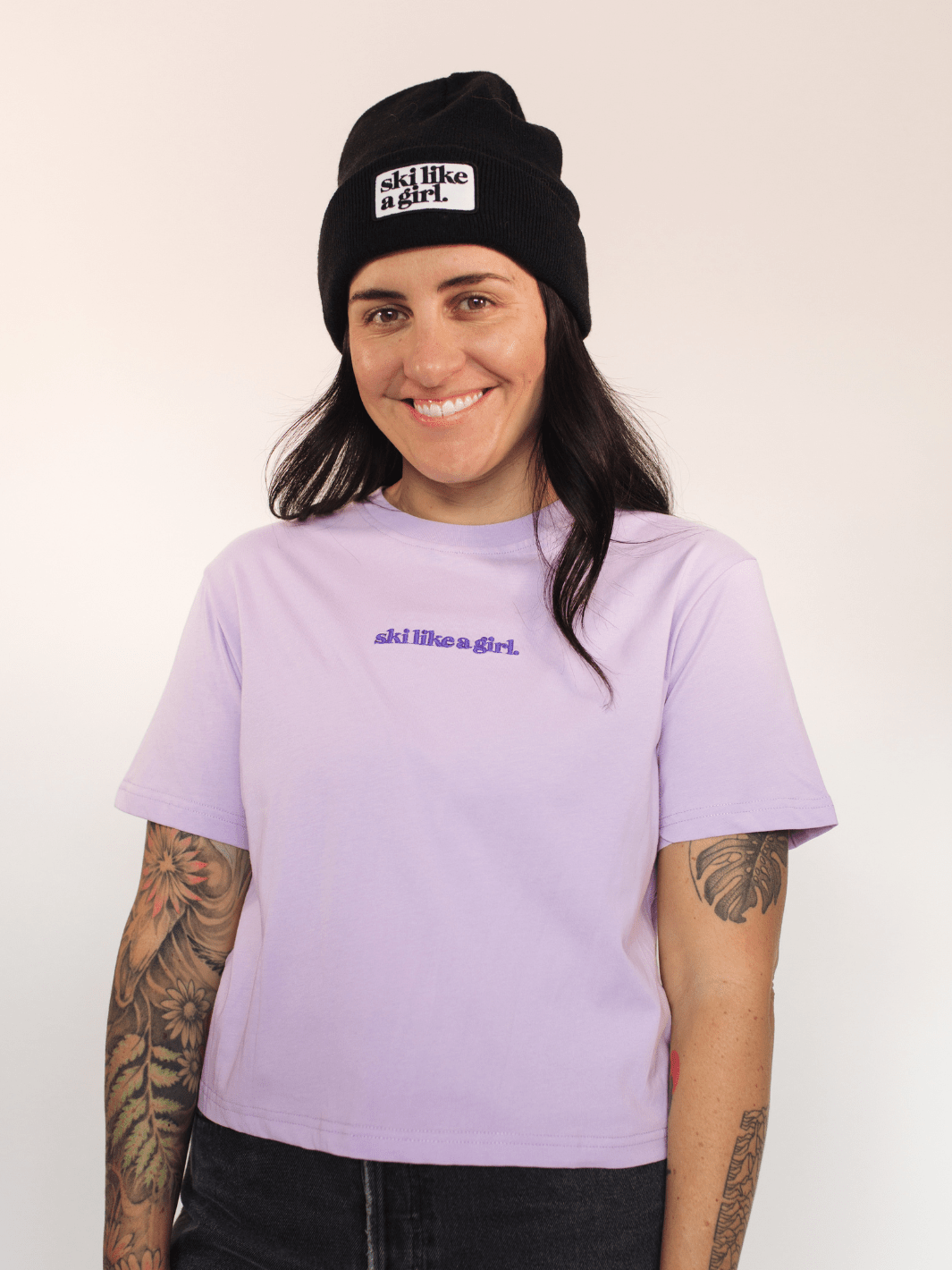Ski Like A Girl Like Lilac "Like You Mean It" Short Sleeve Tee - Heyday
