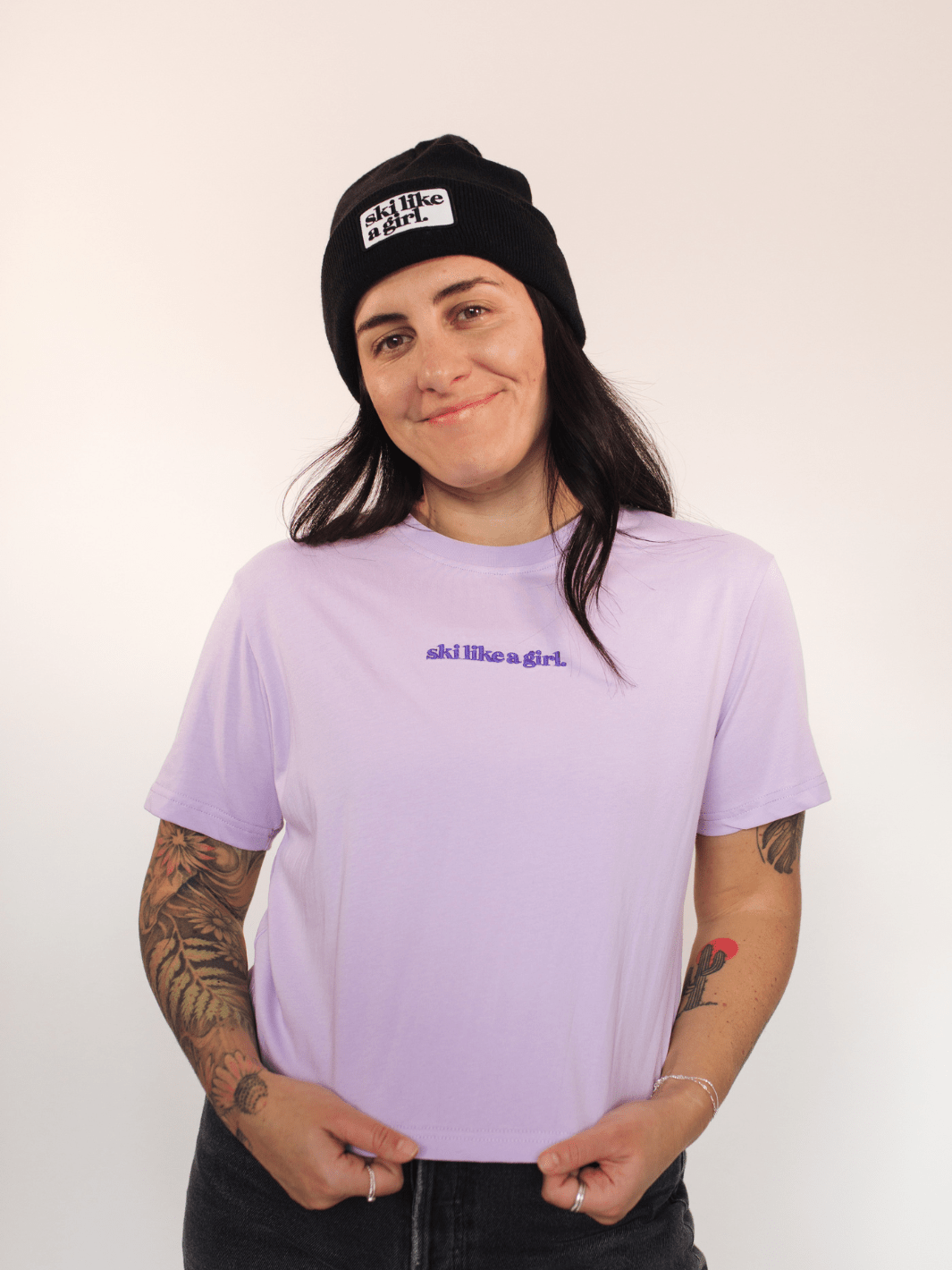 Ski Like A Girl Like Lilac "Like You Mean It" Short Sleeve Tee - Heyday