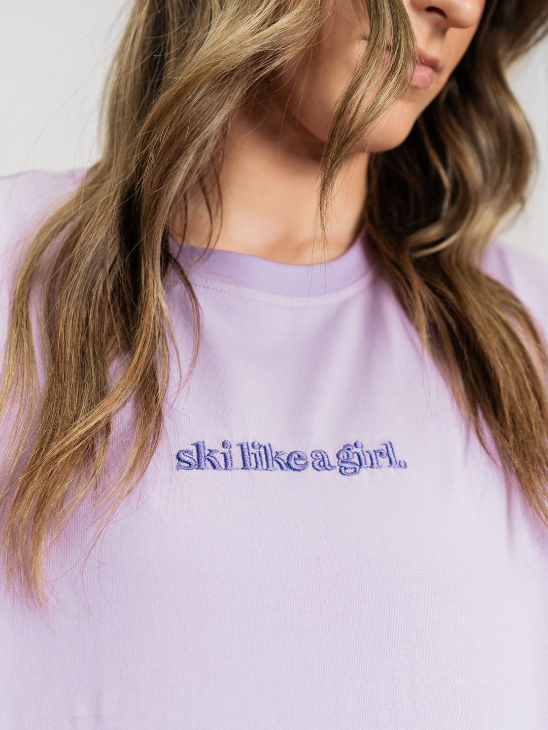 Ski Like A Girl Like Lilac "Like You Mean It" Short Sleeve Tee - Heyday