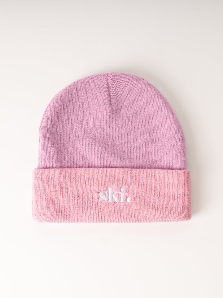 Ski Like a Girl Lilac Ski Beanie - Heyday