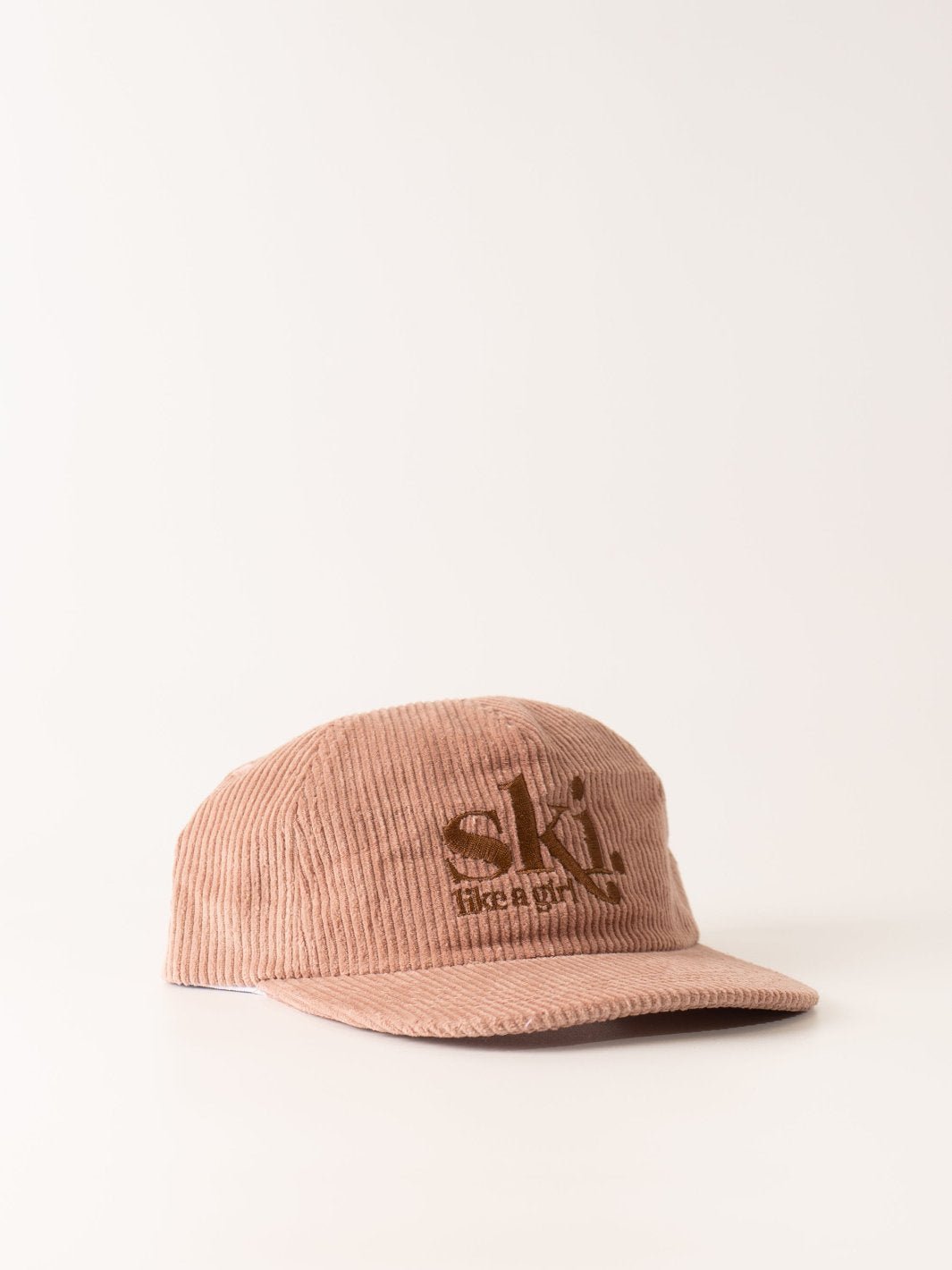 Ski Like A Girl Mauve Cord Hat - Heyday