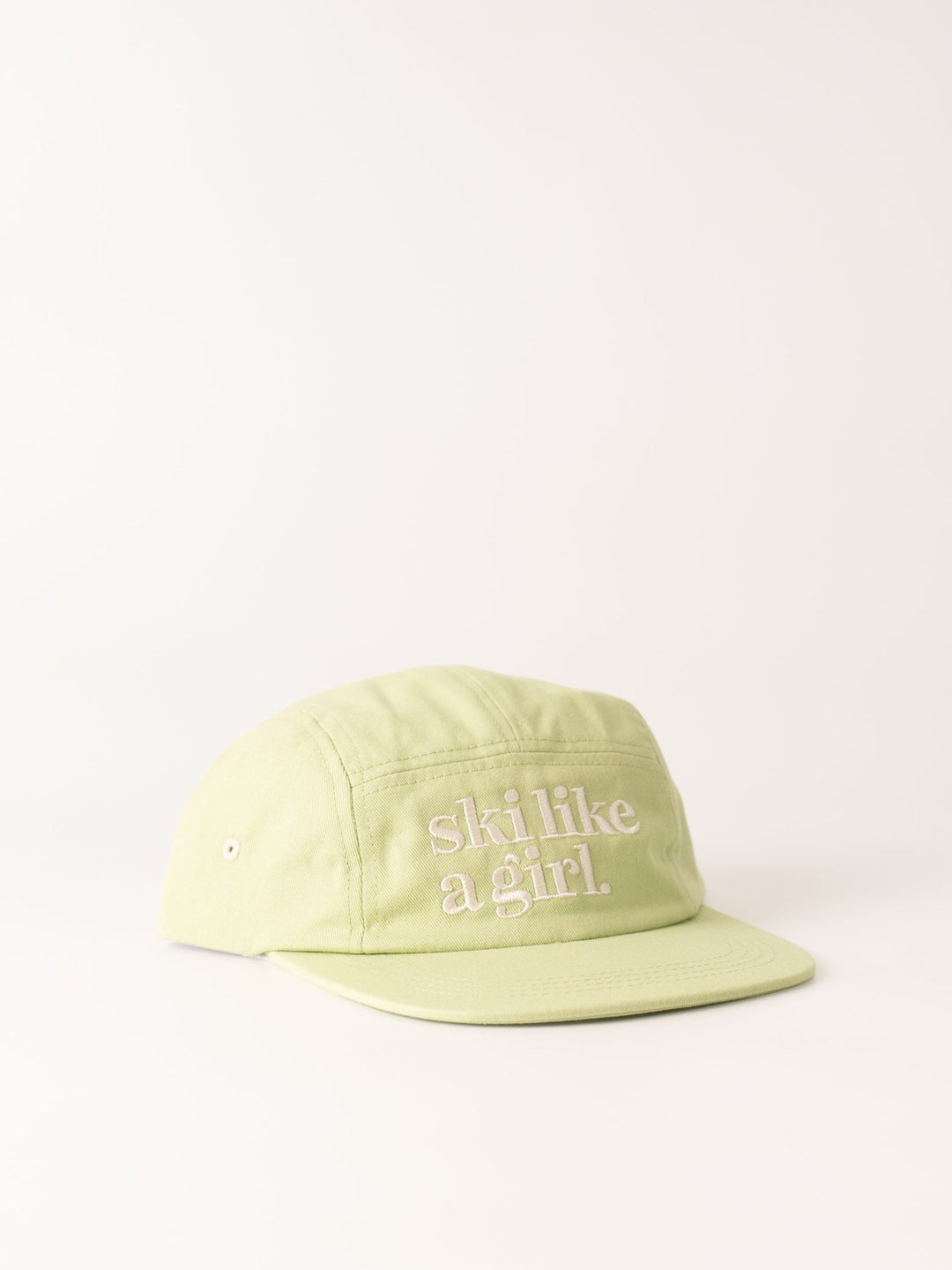 Ski Like A Girl Mint Camp Hat - Heyday