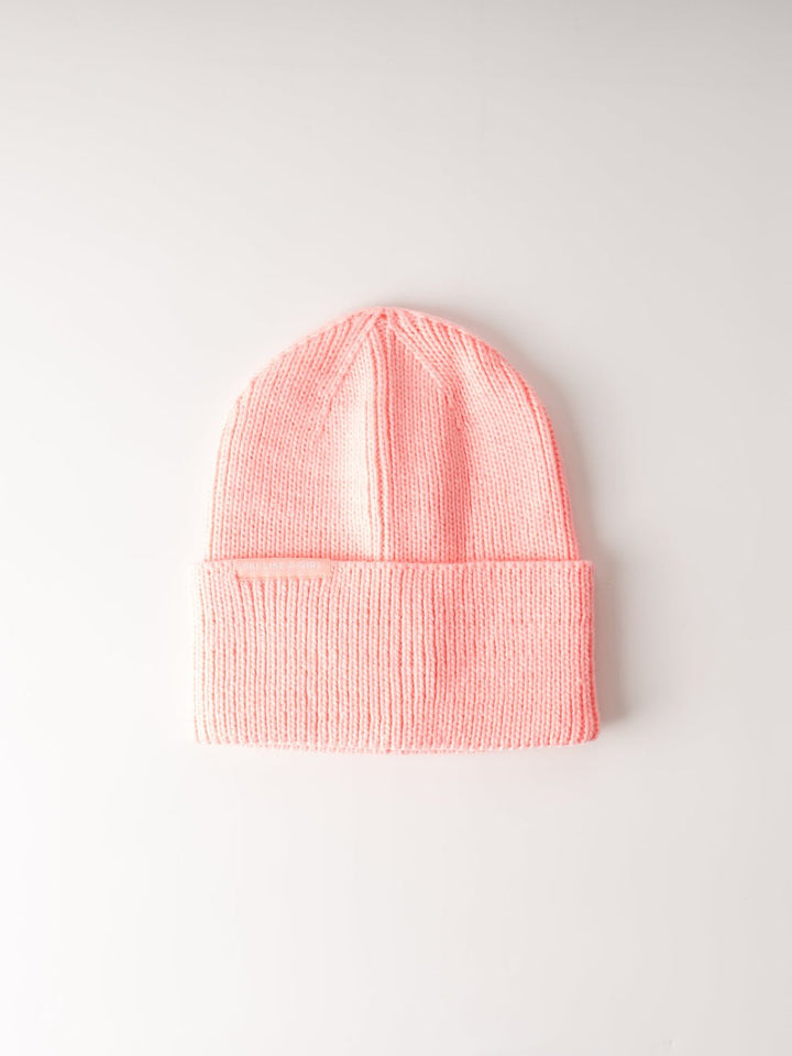 Ski Like a Girl Pink Hi Cuff Knit Beanie - Heyday