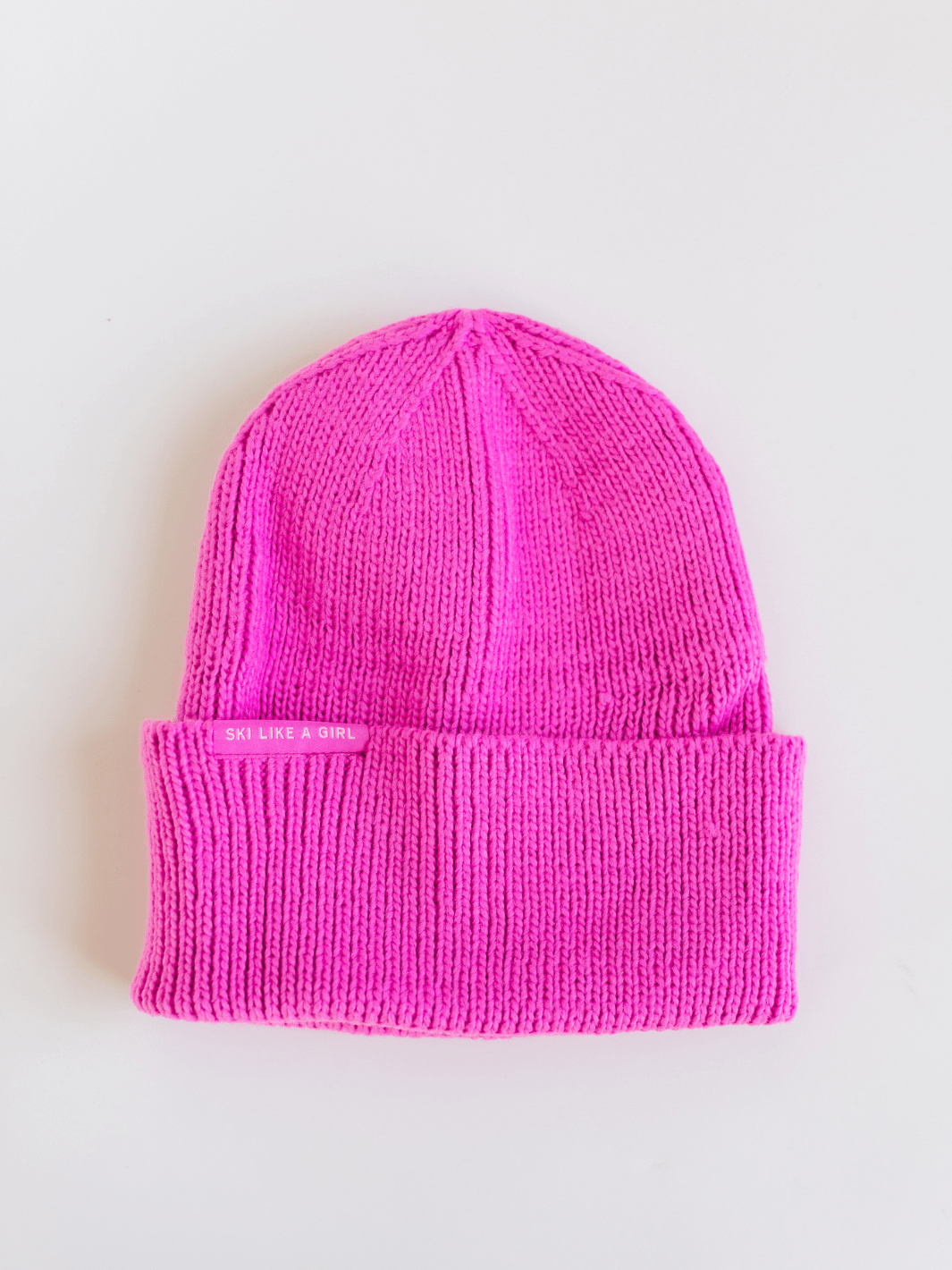 Ski Like a Girl Punch Hi Cuff Knit Beanie - Heyday
