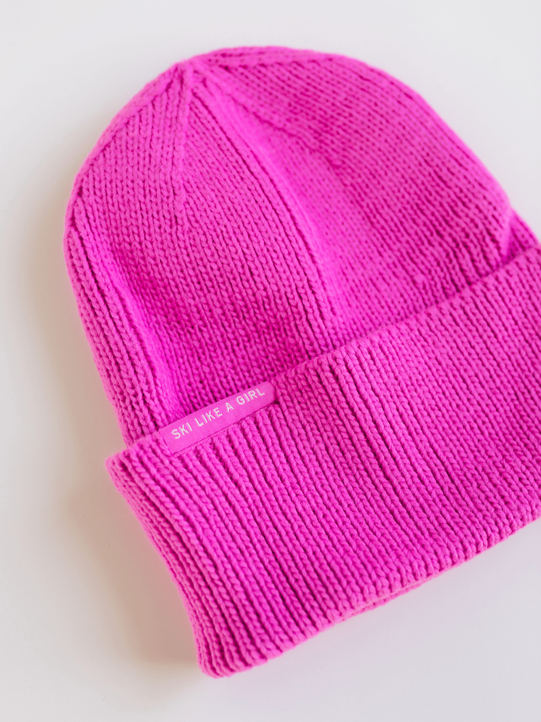Ski Like a Girl Punch Hi Cuff Knit Beanie - Heyday