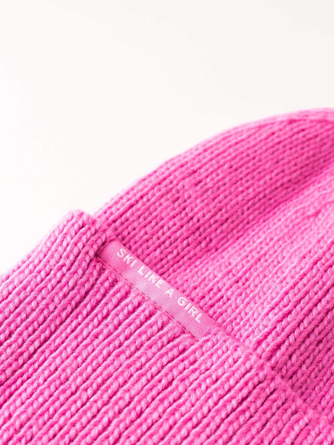 Ski Like a Girl Punch Hi Cuff Knit Beanie - Heyday