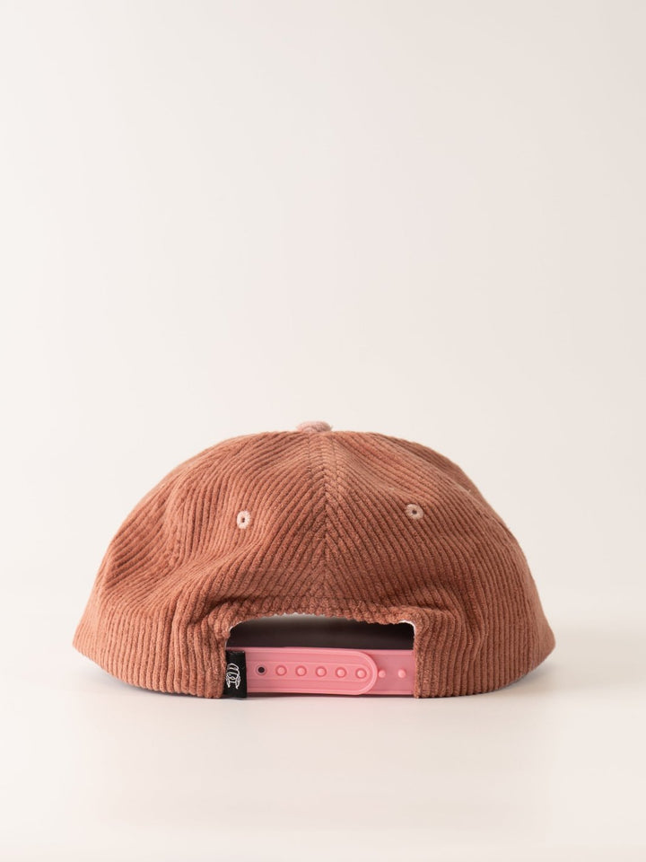 Ski Like A Girl Raspberry Cord Patch Hat - Heyday