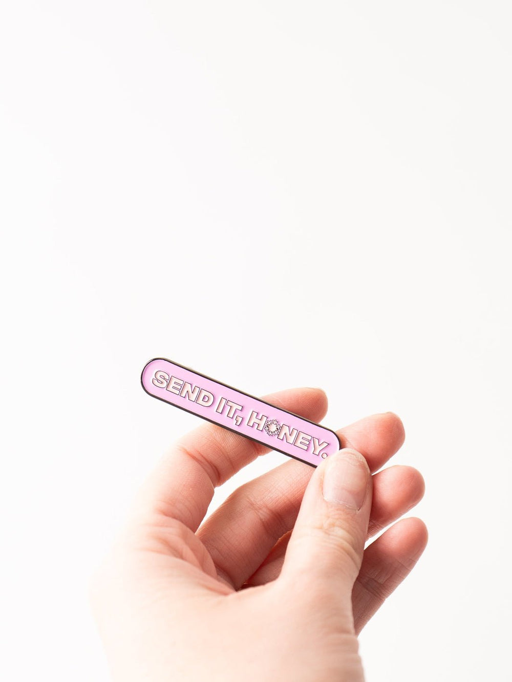 Ski Like a Girl Send It, Honey Flake Pin - Heyday