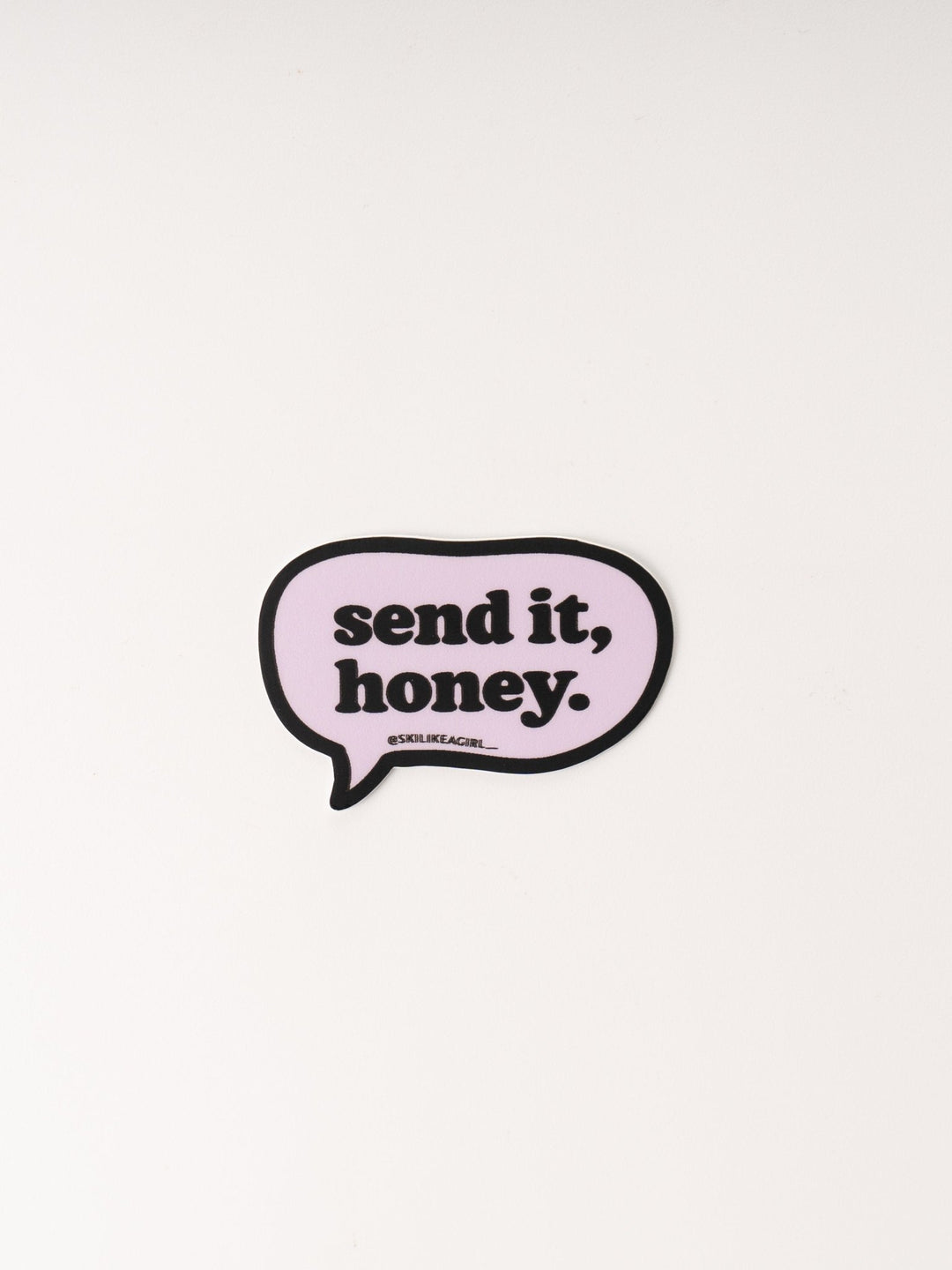 Ski Like A Girl Send It Honey Lilac Sticker - Heyday