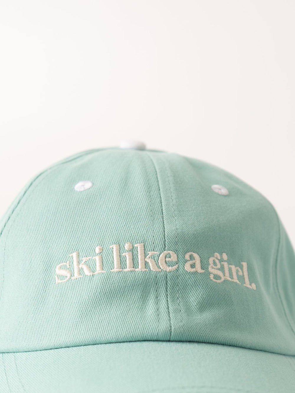 Ski Like A Girl Teal Dad Hat - Heyday