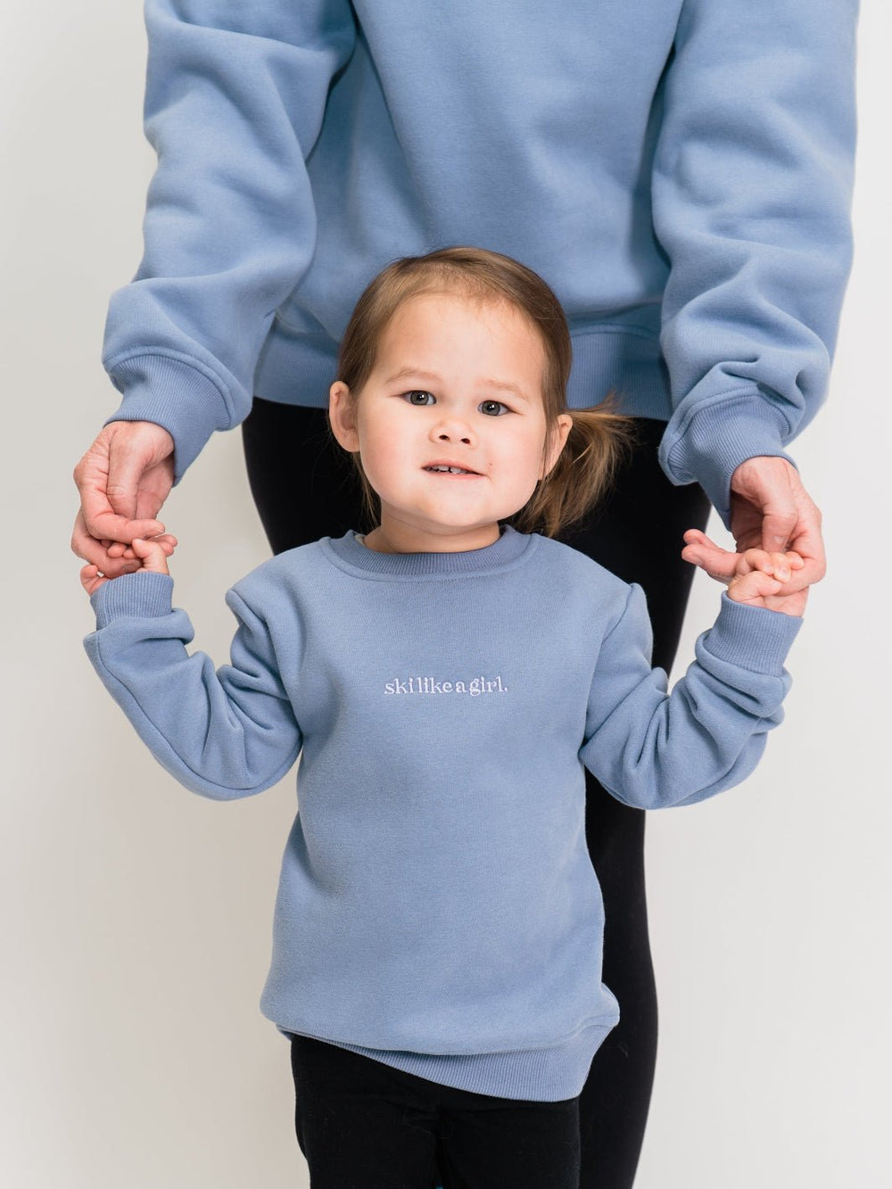Ski Like A Girl Toddler Dusty Pullover - Heyday