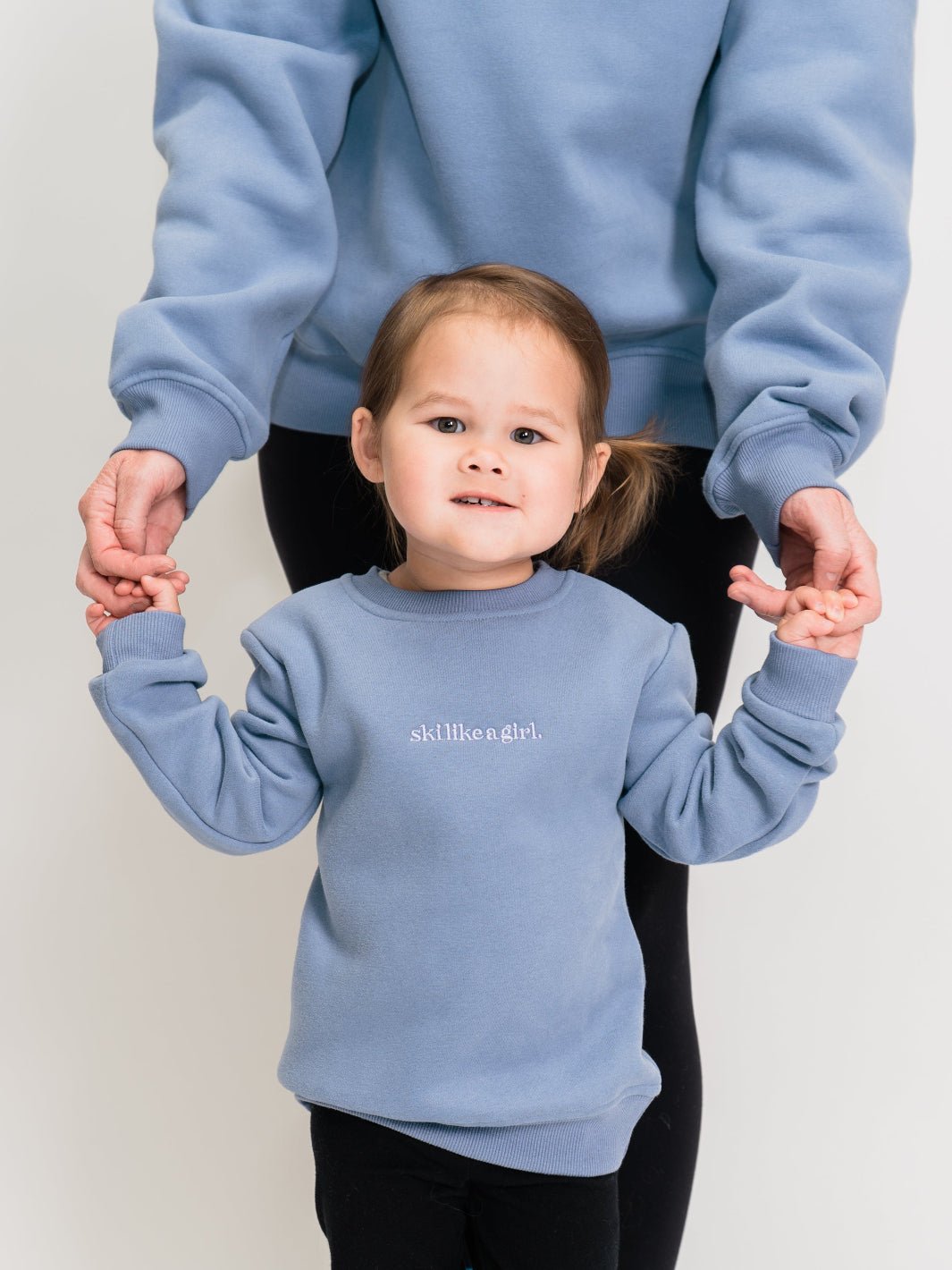 Ski Like A Girl Toddler Dusty Pullover - Heyday