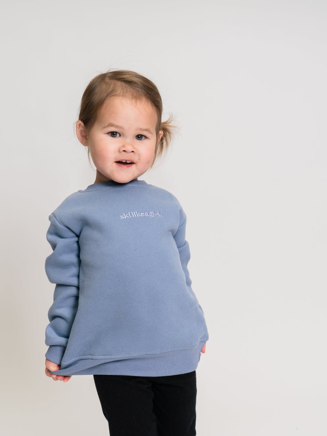 Ski Like A Girl Toddler Dusty Pullover - Heyday