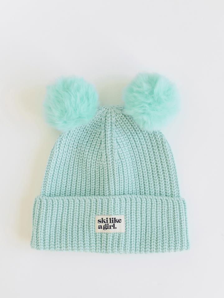 Ski Like A Girl Toddler Powder Cub Arctic Beanie - Heyday