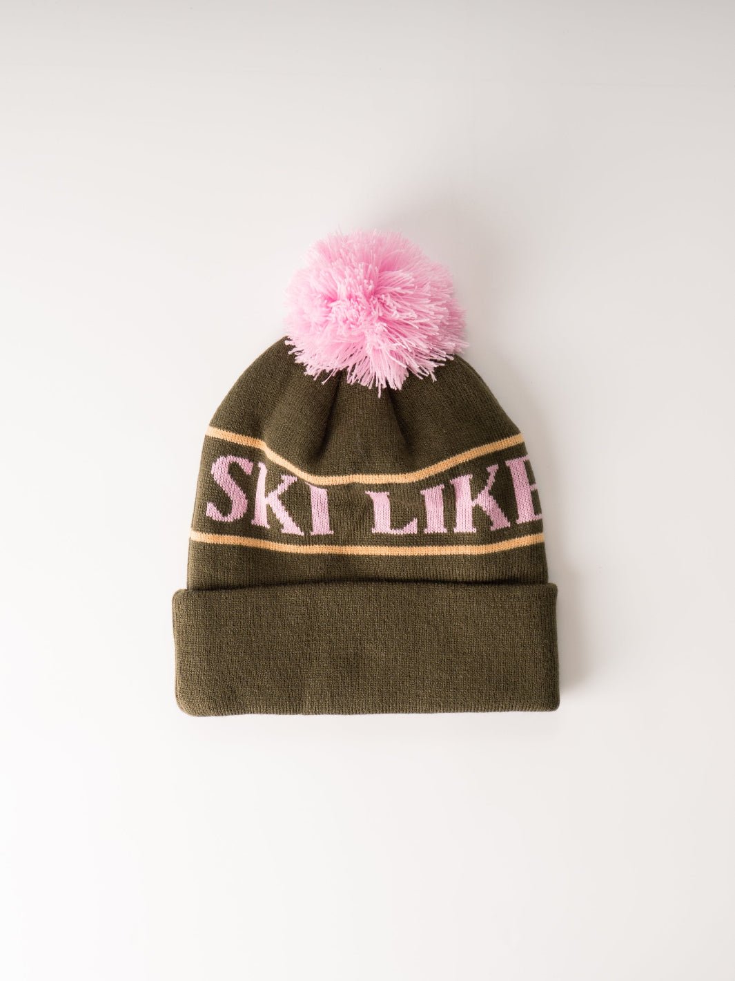 Ski Like A Girl Woods Team Pom Beanie - Heyday