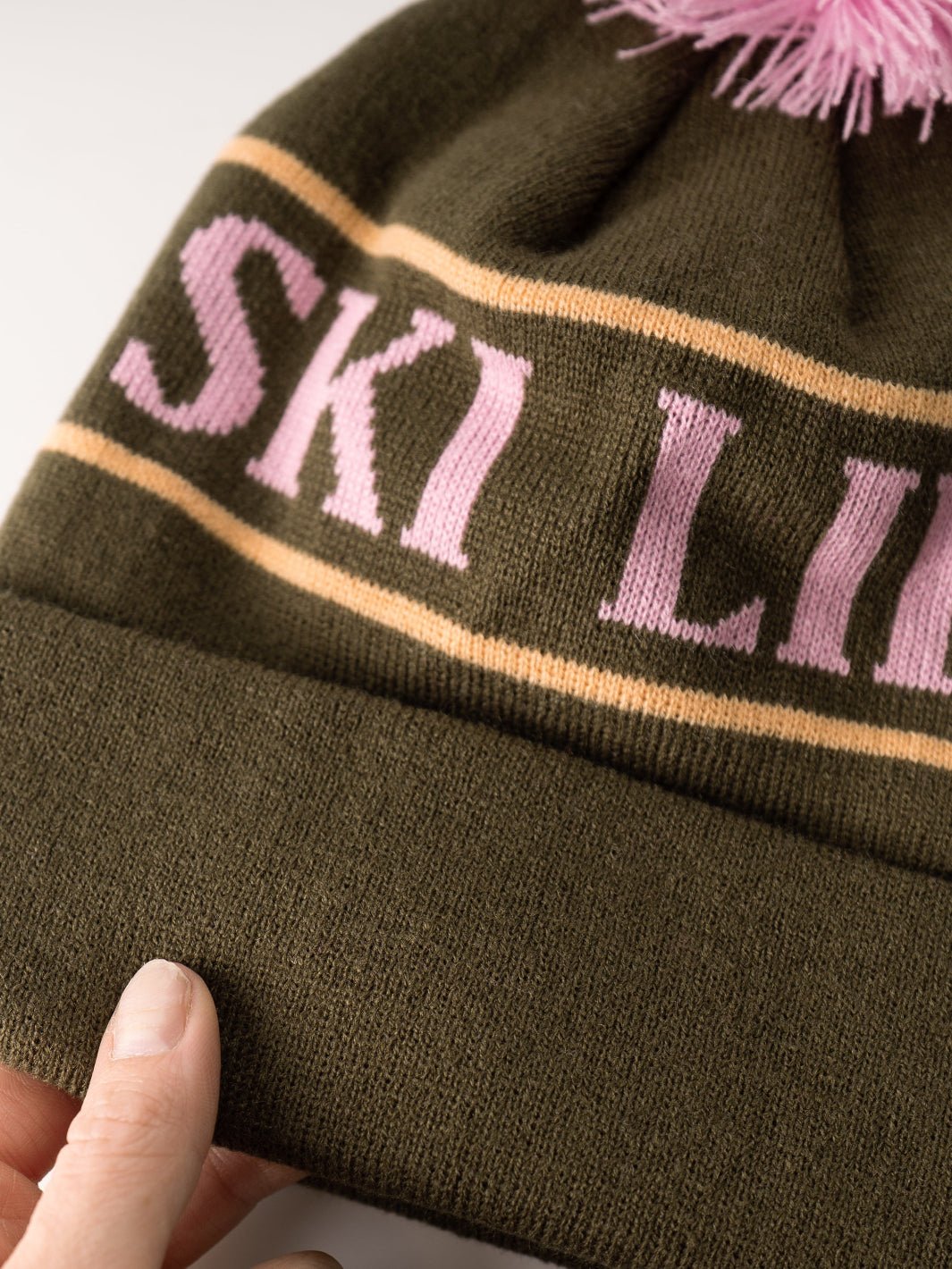 Ski Like A Girl Woods Team Pom Beanie - Heyday