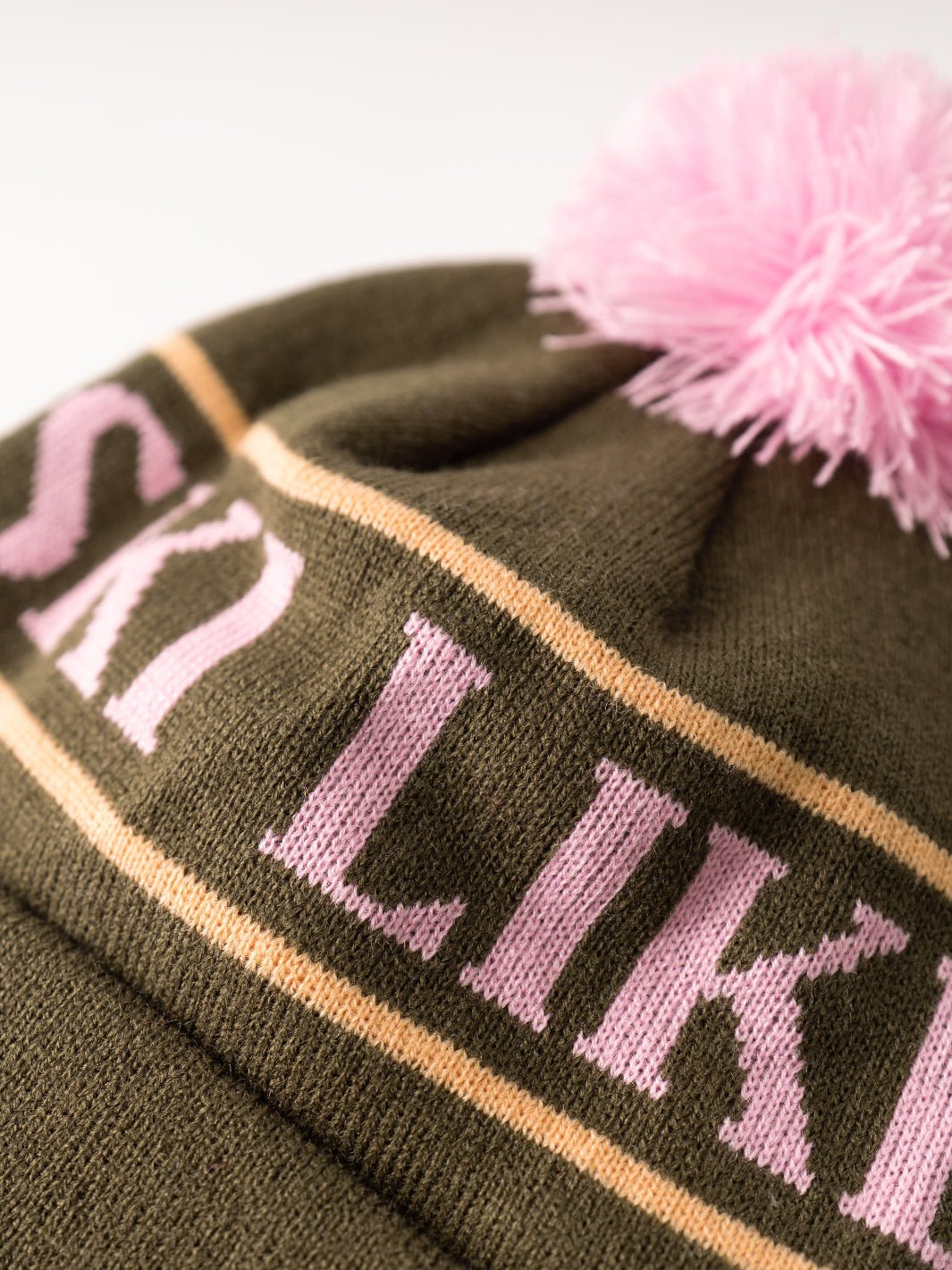 Ski Like A Girl Woods Team Pom Beanie - Heyday