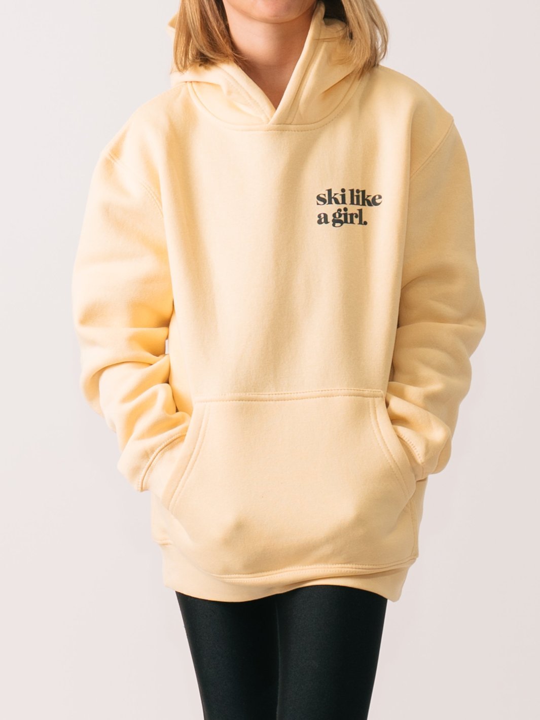 Ski Like A Girl Youth Pina Colada Send It Hoodie - Heyday