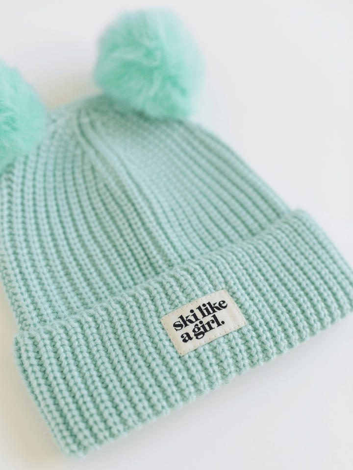 Ski Like A Girl Youth Powder Cub Arctic Beanie - Heyday