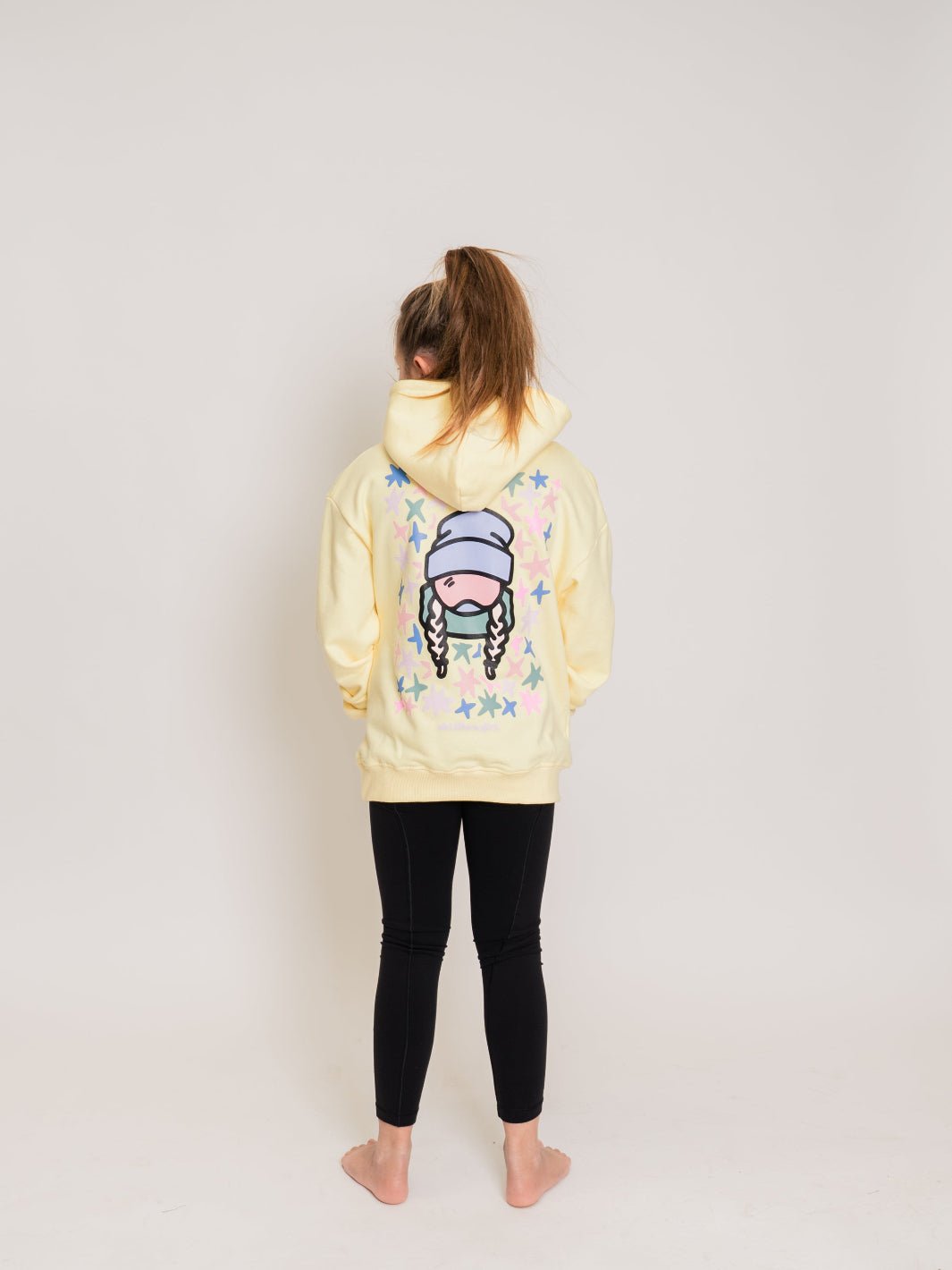 Ski Like A Girl Youth Yellow Star Hoodie - Heyday