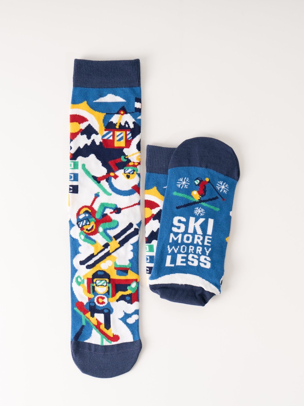 Ski More, Worry Less Socks - Heyday