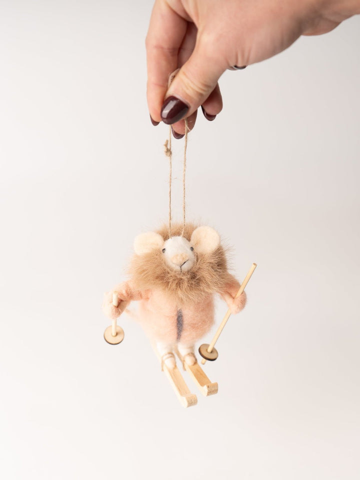 Skiing Mouse Ornament - Heyday