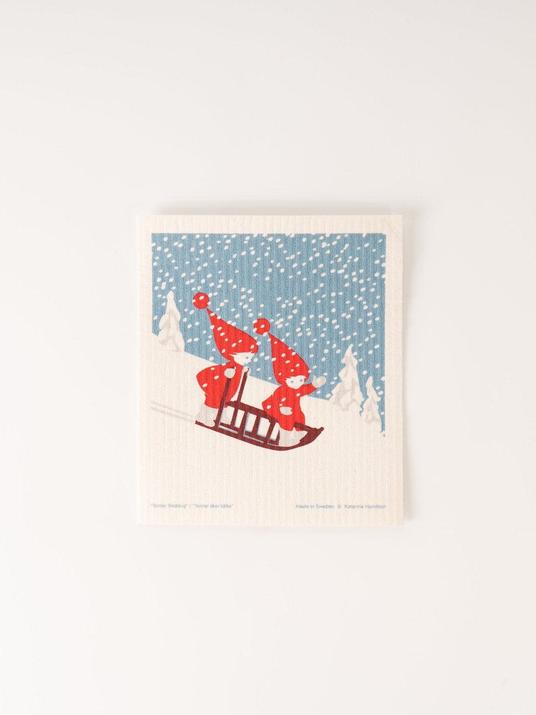 Sledding Swedish Dishcloth - Heyday