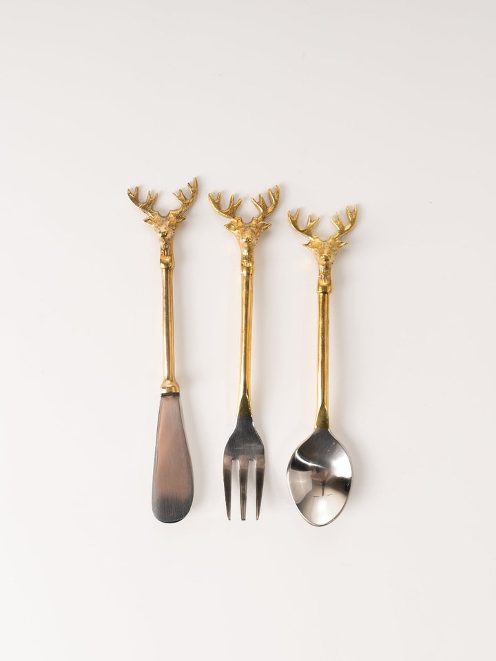 Small Brass Reindeer Spoon - Heyday