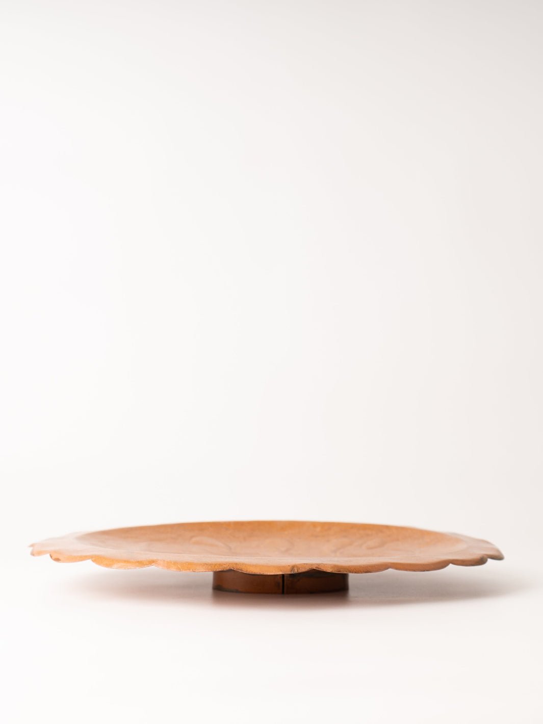 Small Embossed Metal Scalloped Tray - Heyday