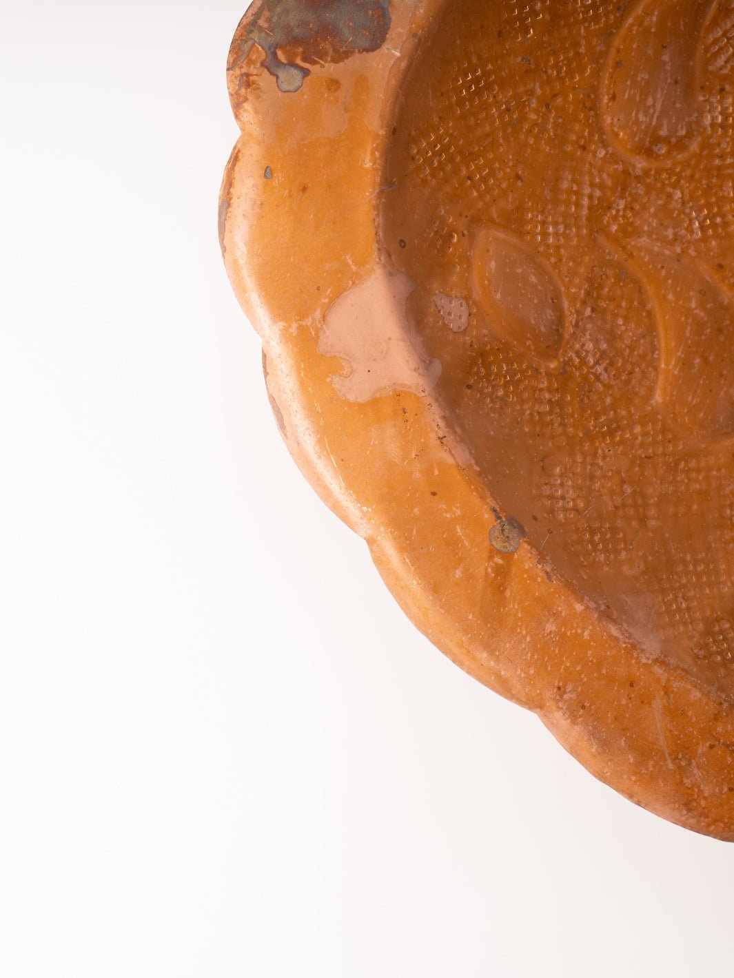 Small Embossed Metal Scalloped Tray - Heyday