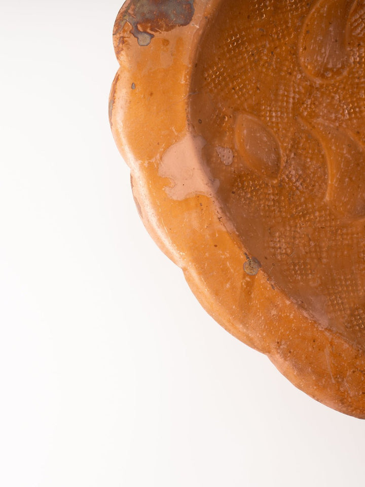Small Embossed Metal Scalloped Tray - Heyday