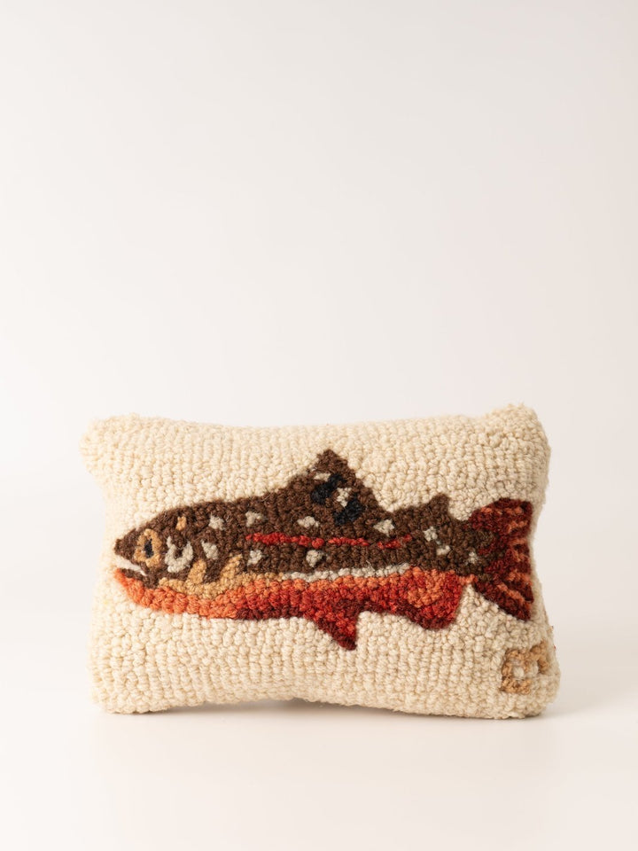 Small Maple Trout Wool Pillow - Heyday