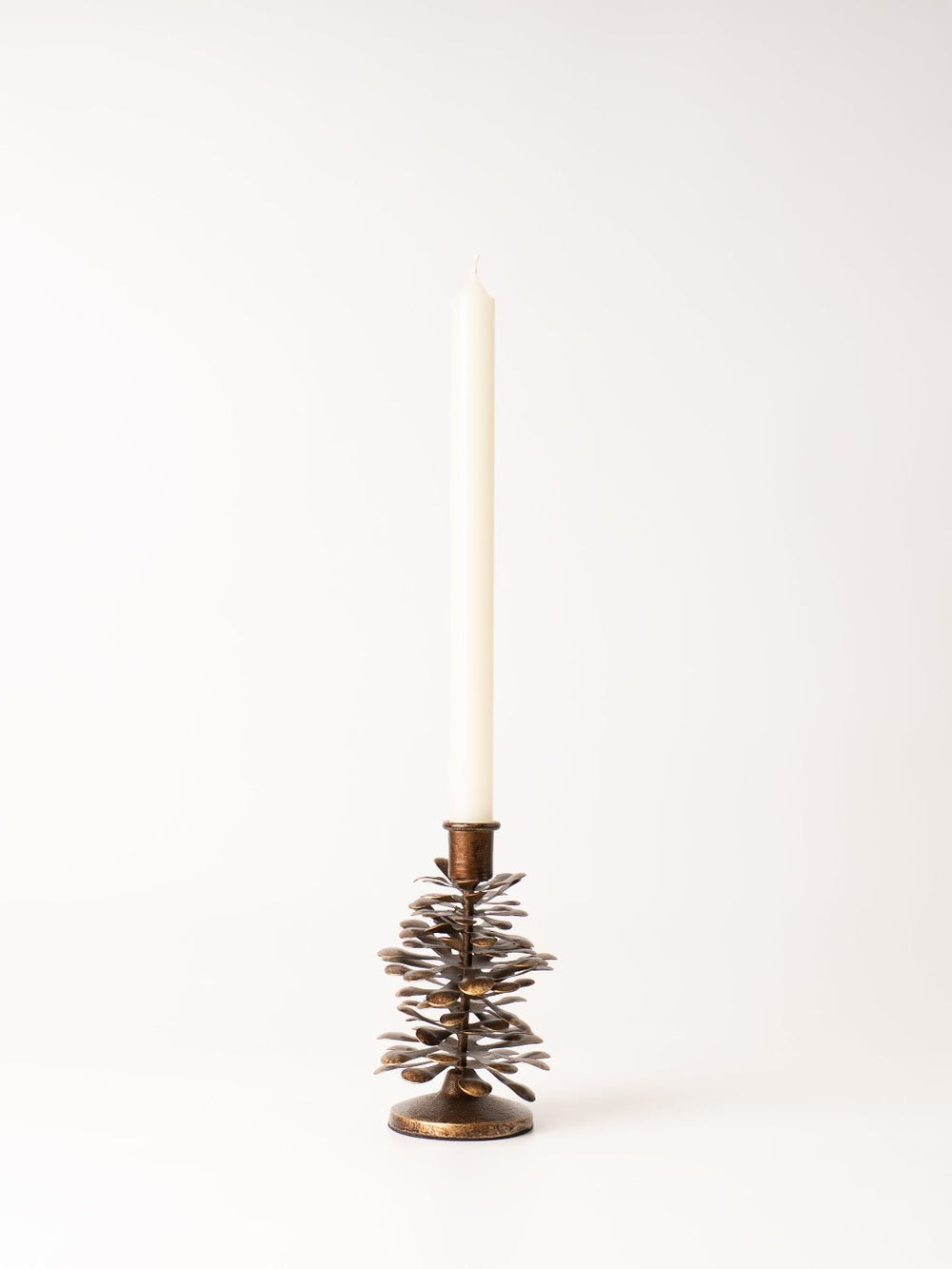 Small Metal Pinecone Taper Holder - Heyday