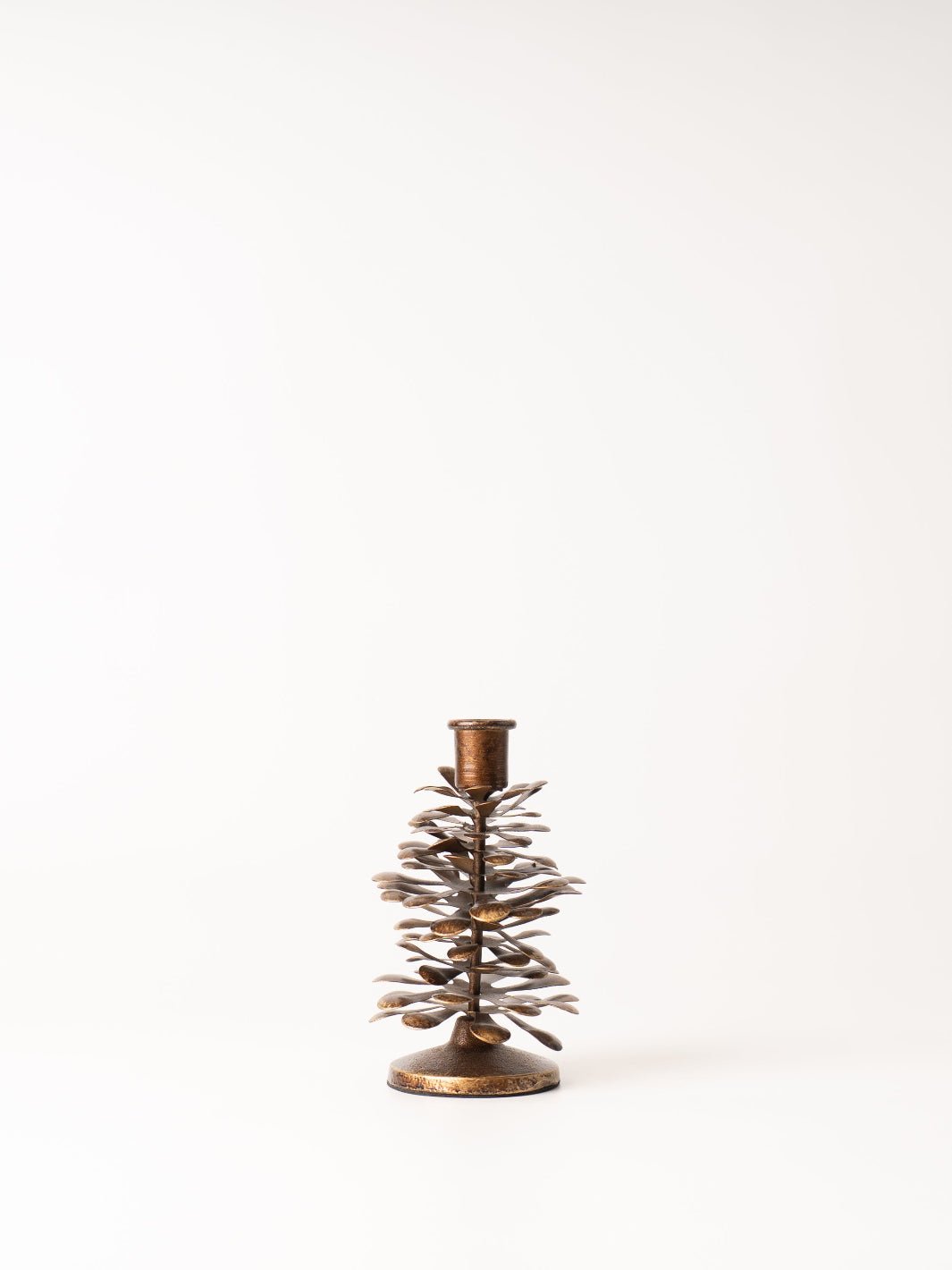 Small Metal Pinecone Taper Holder - Heyday