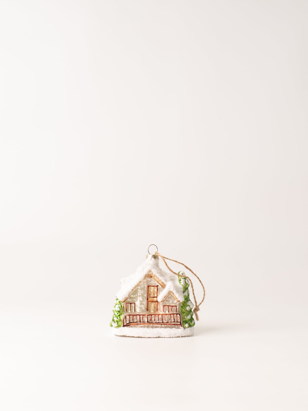 Snowy Cabin Ornament - Heyday