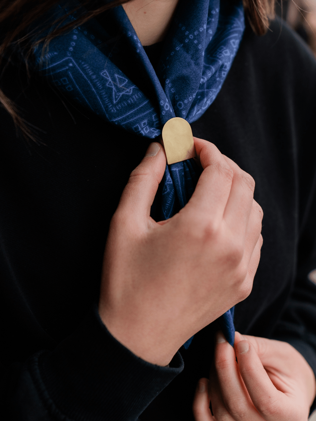 Soiree Adjustable Brass Ring - Heyday