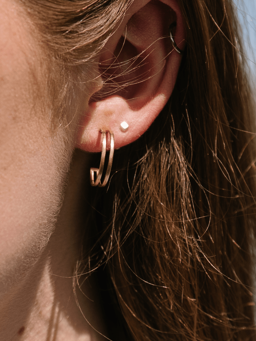 Split Cigar Band Hoop Earrings - Heyday