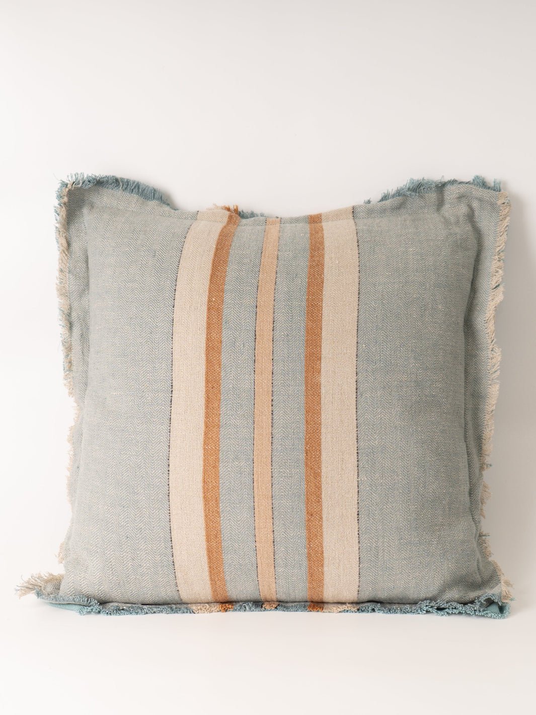 Square Stripe Linen Pillow - Heyday