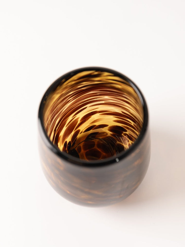 Stemless Tortoise Spiral Glass - Heyday