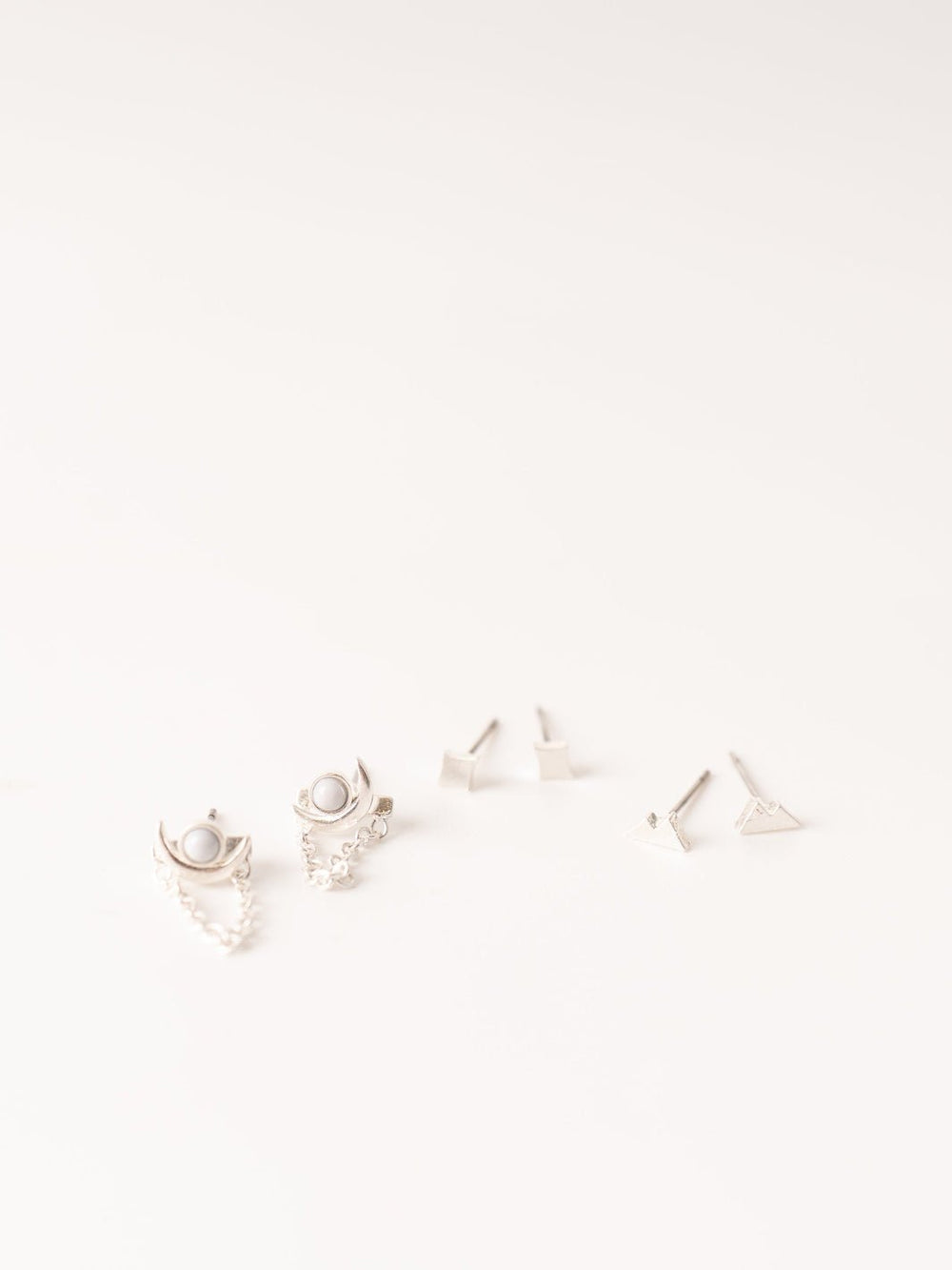 Stone of Harmony Silver Earrings Trio Pack - Heyday