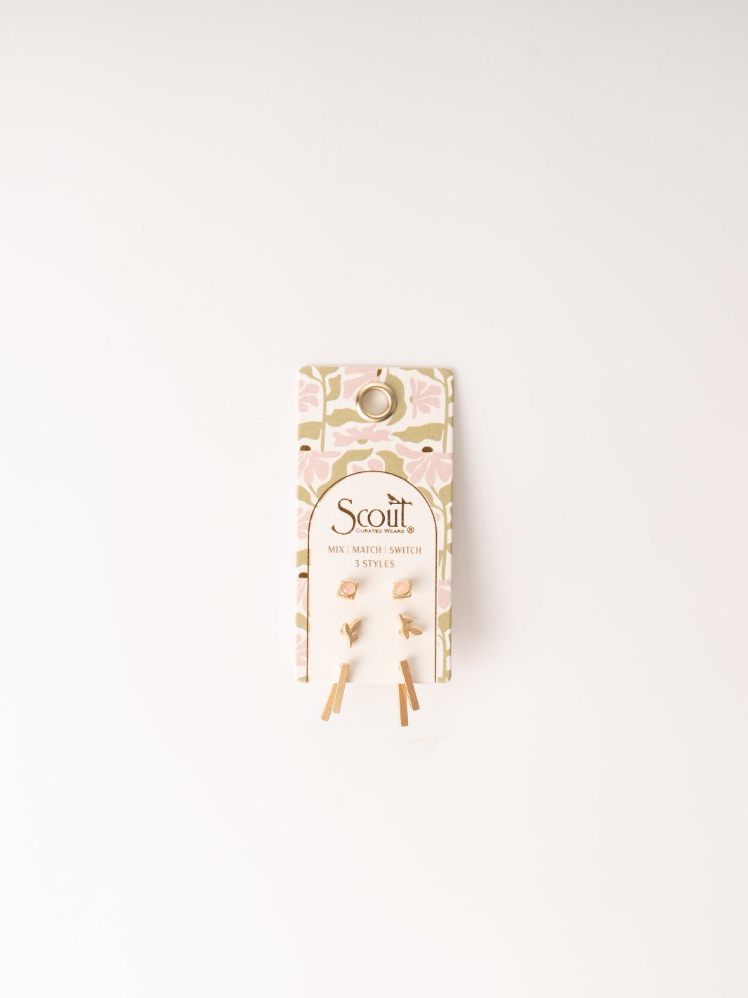 Stone of Love Gold Earrings Trio Pack - Heyday