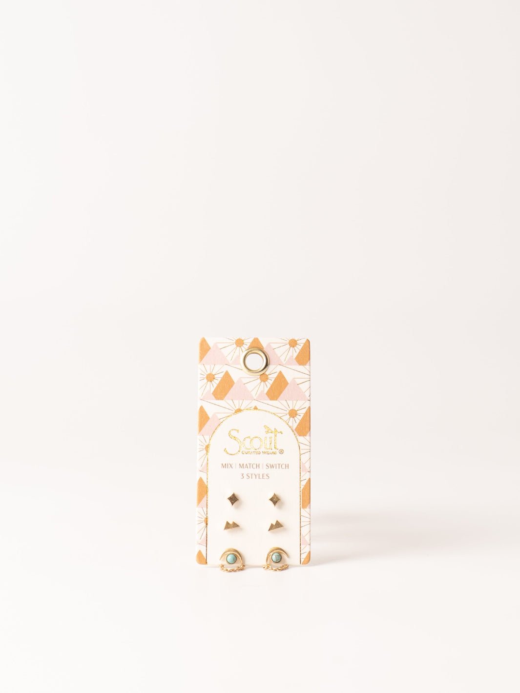 Stone of Sky Gold Earrings Trio Pack - Heyday