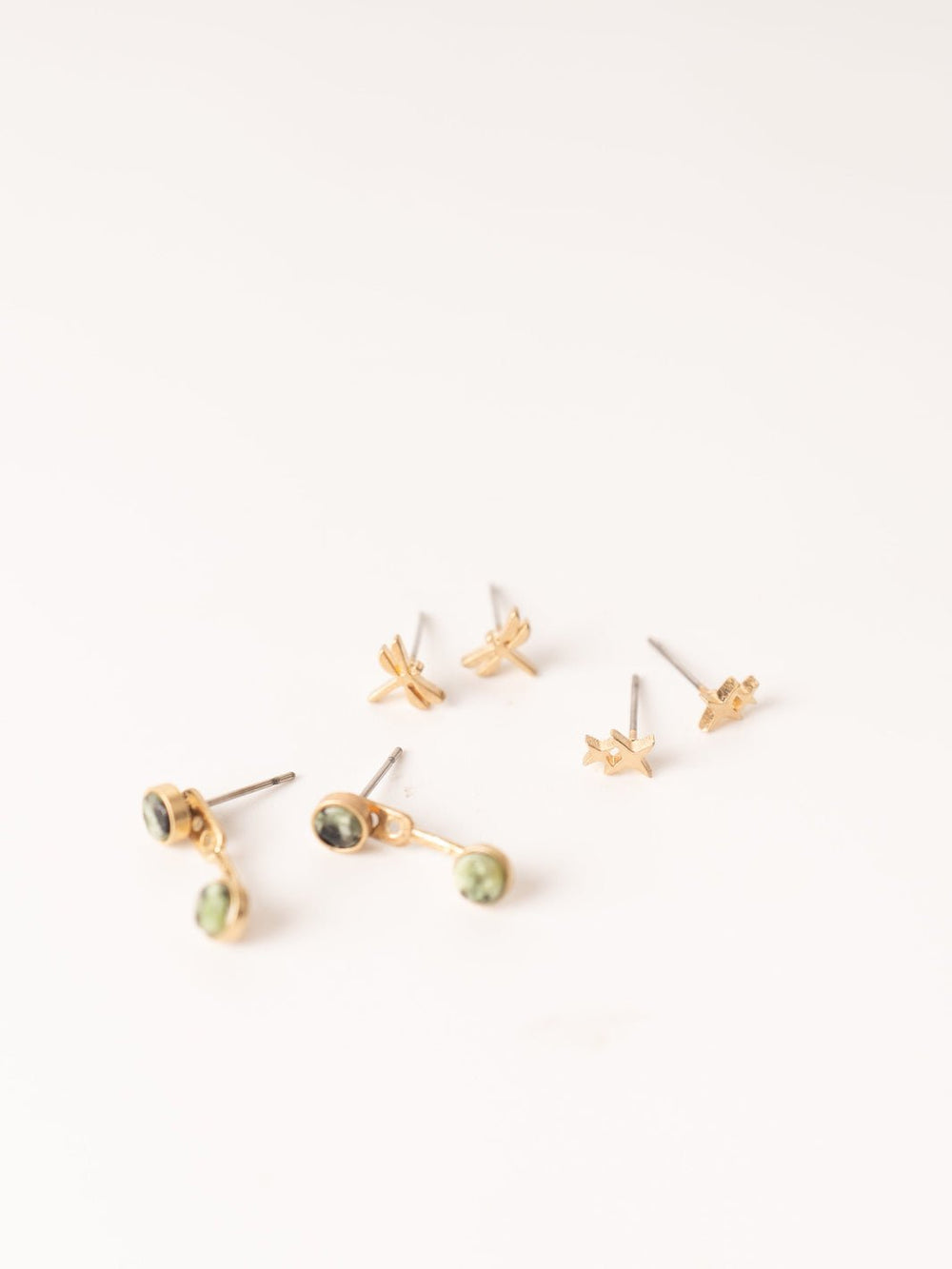 Stone of Transformation Gold Earrings Trio Pack - Heyday