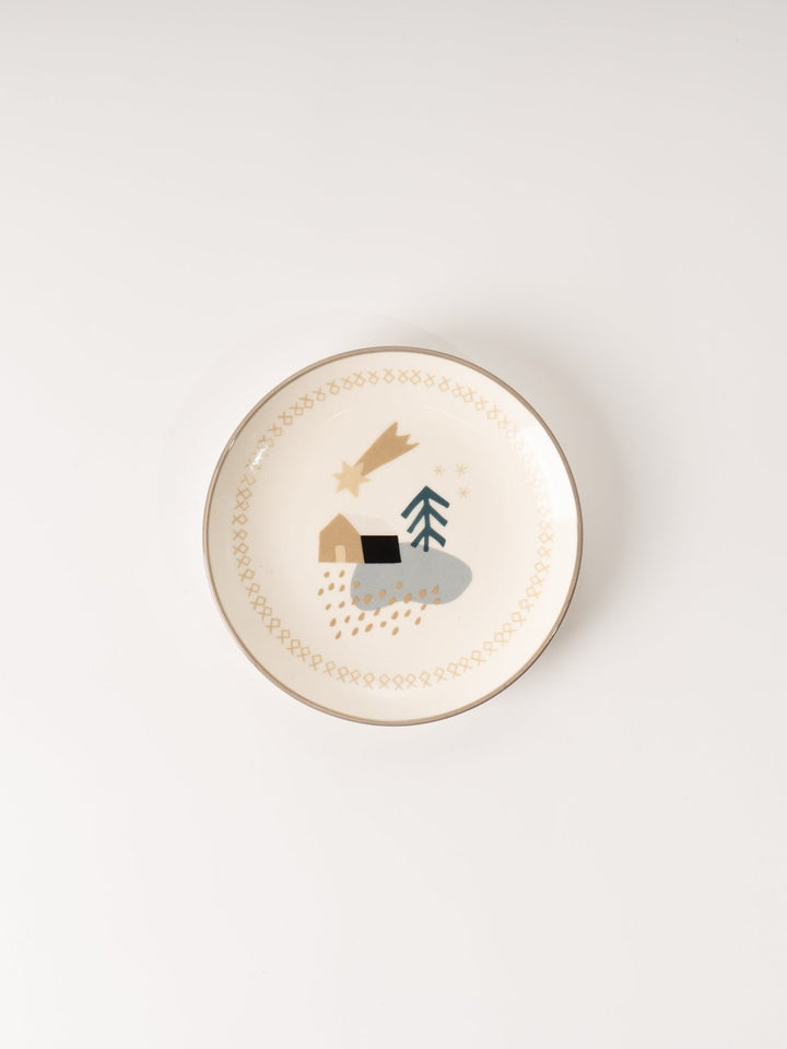 Stoneware Holiday Plate - Shooting Star - Heyday